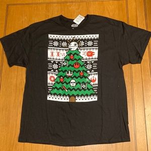 Men’s Star Wars Short Sleeve Ugly Holiday T-Shirt. Size XL. NWT
